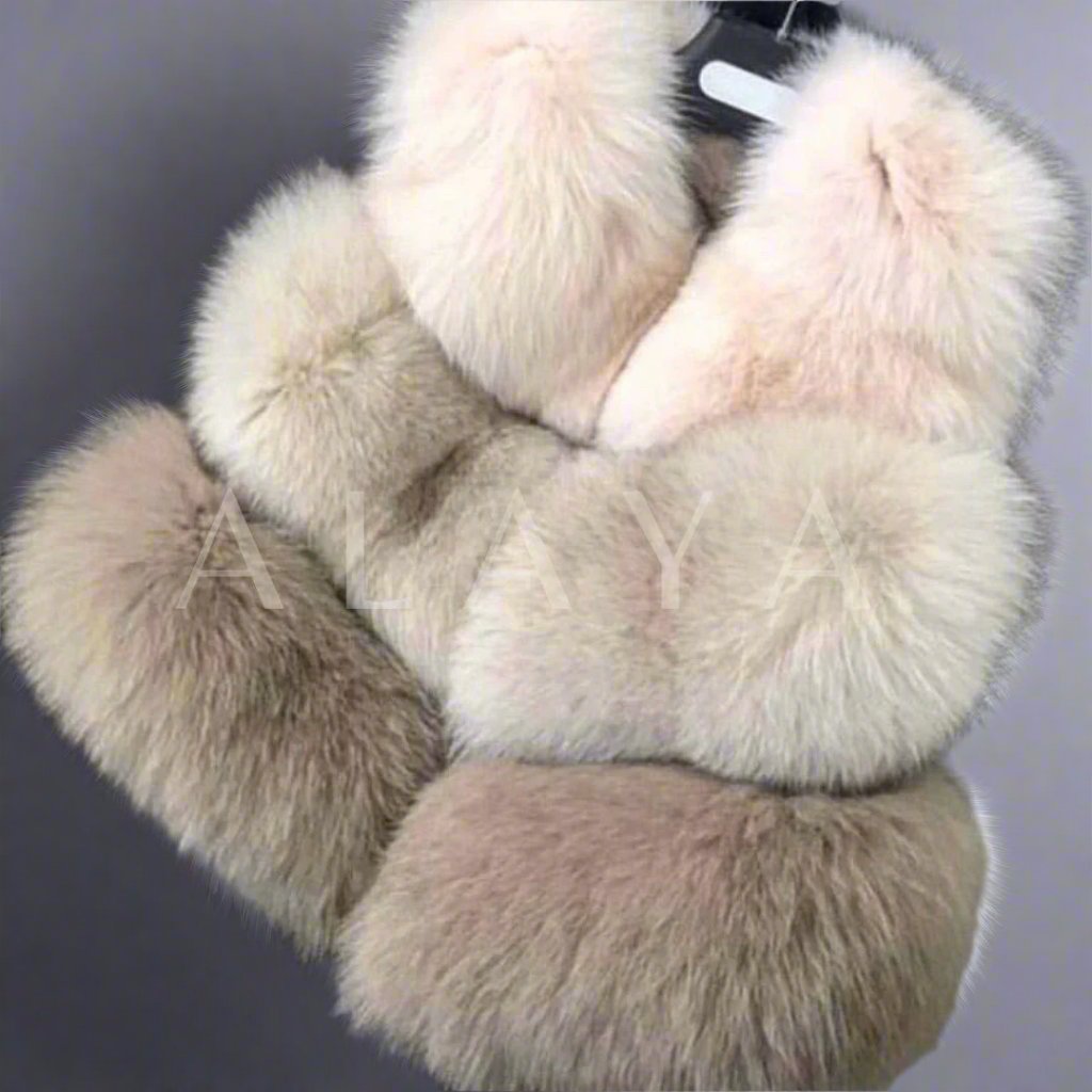 3 Row Fox Fur Gilet