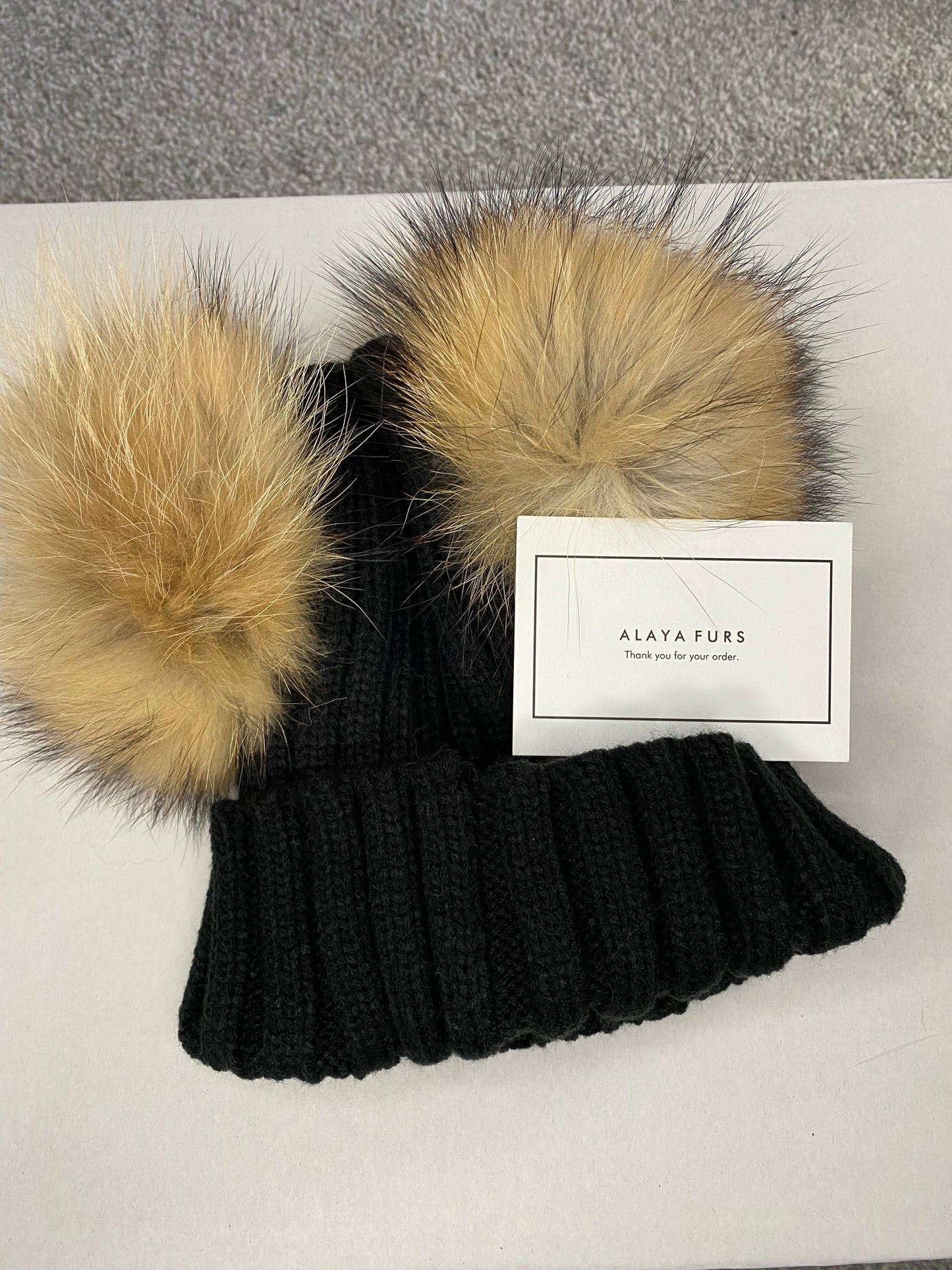 Fur Bobble Hats