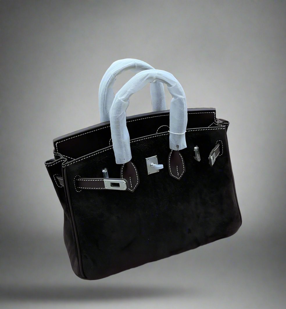 Suede Leather Handbag