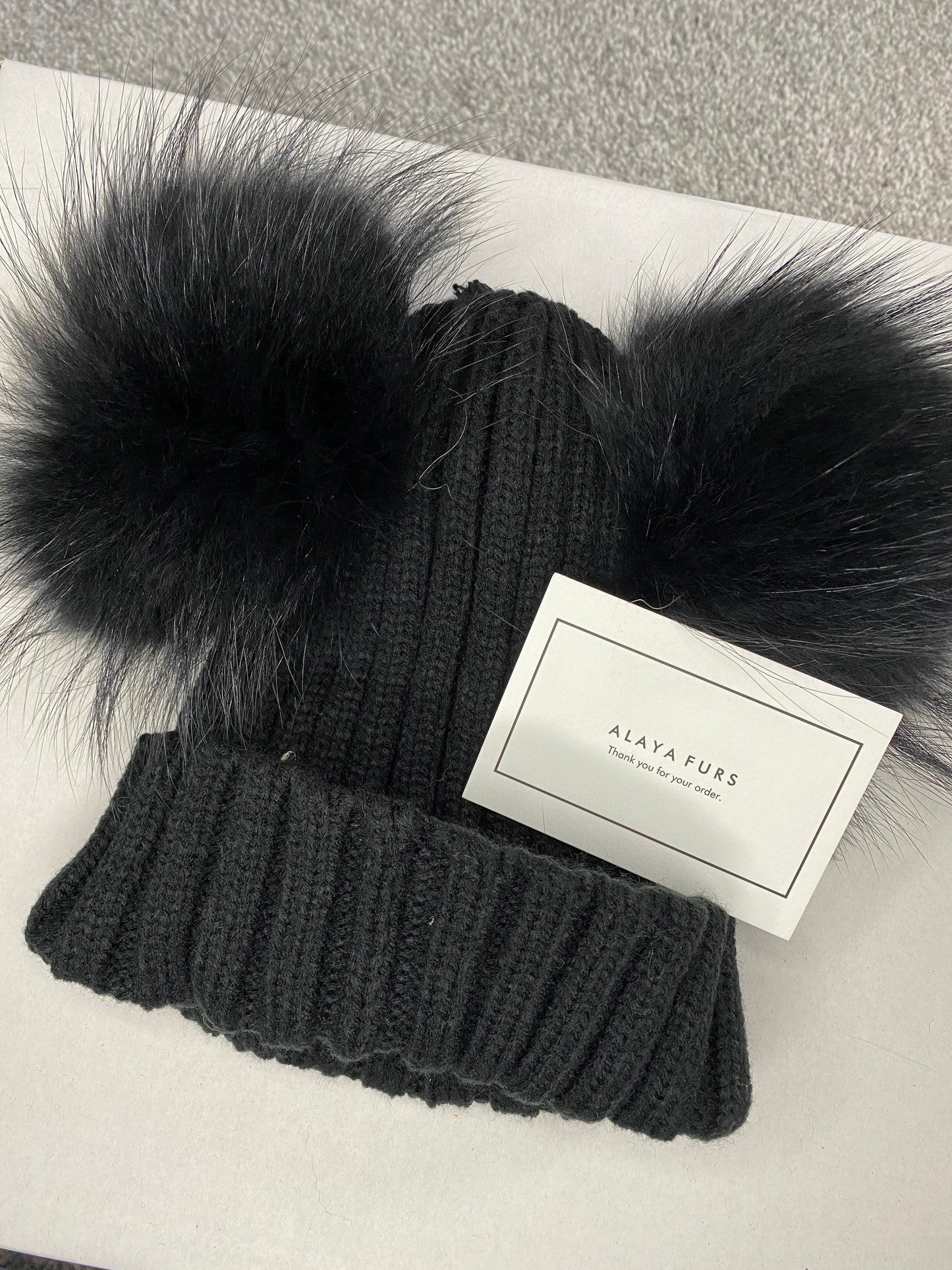 Fur Bobble Hats