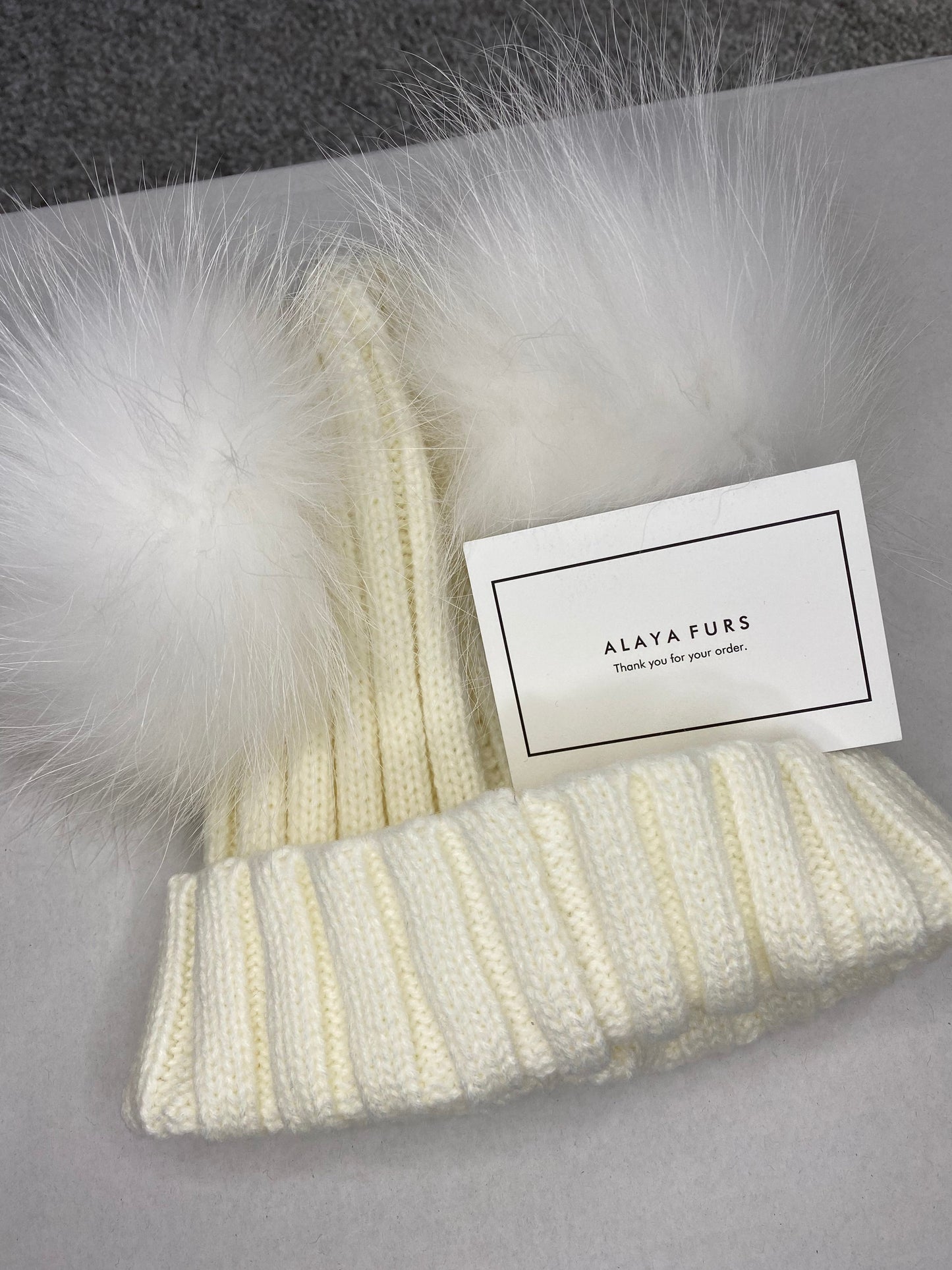 Fur Bobble Hats