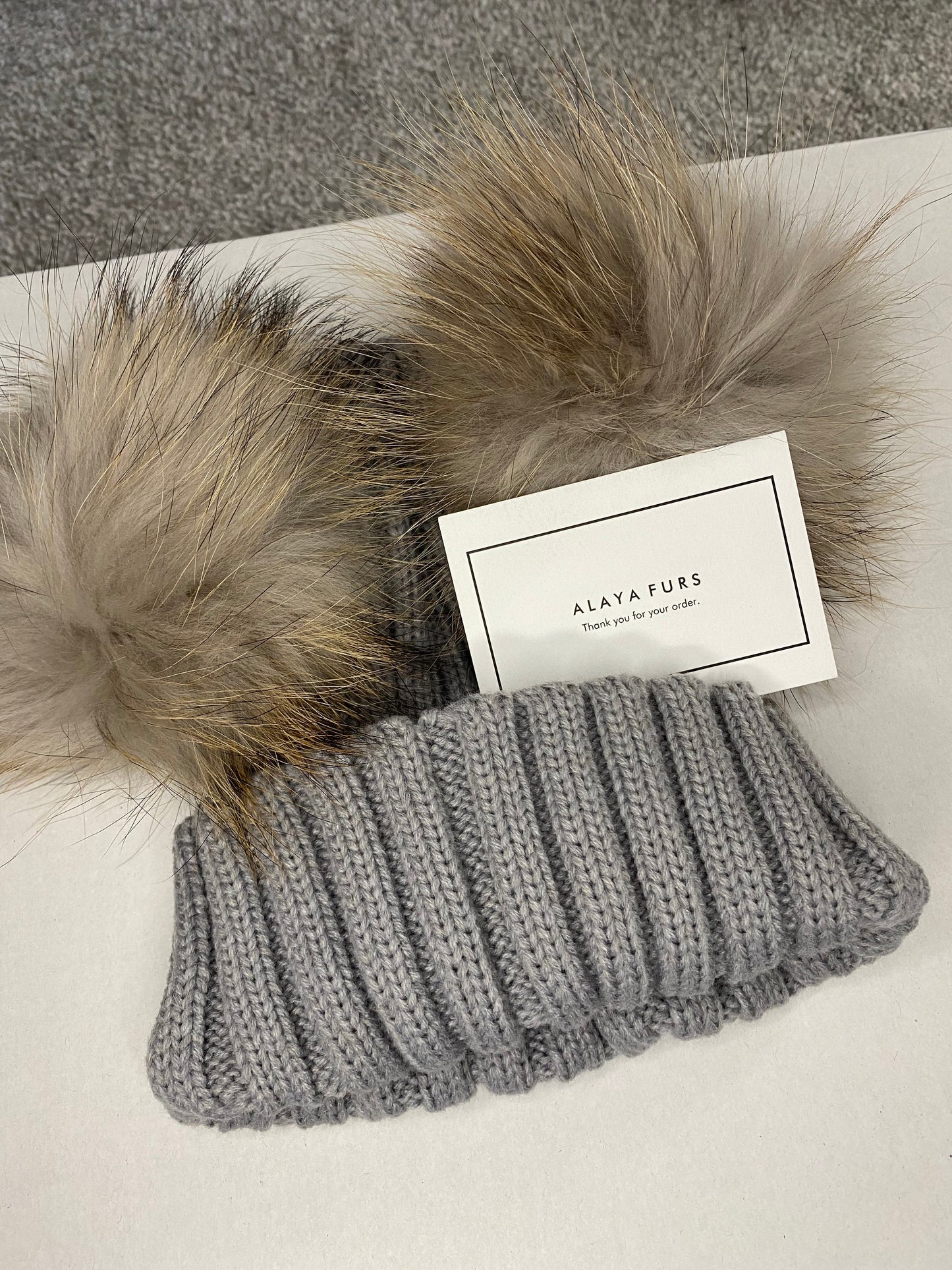 Fur Bobble Hats