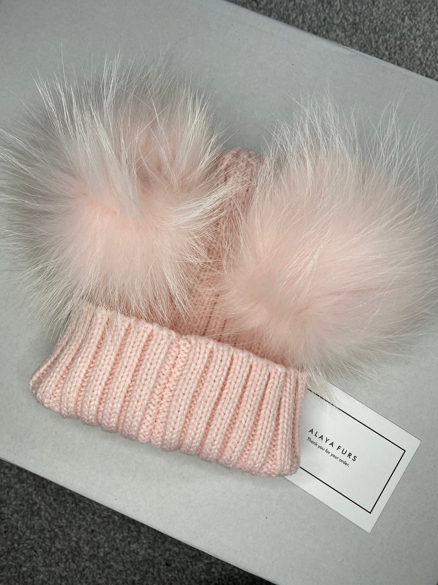 Fur Bobble Hats