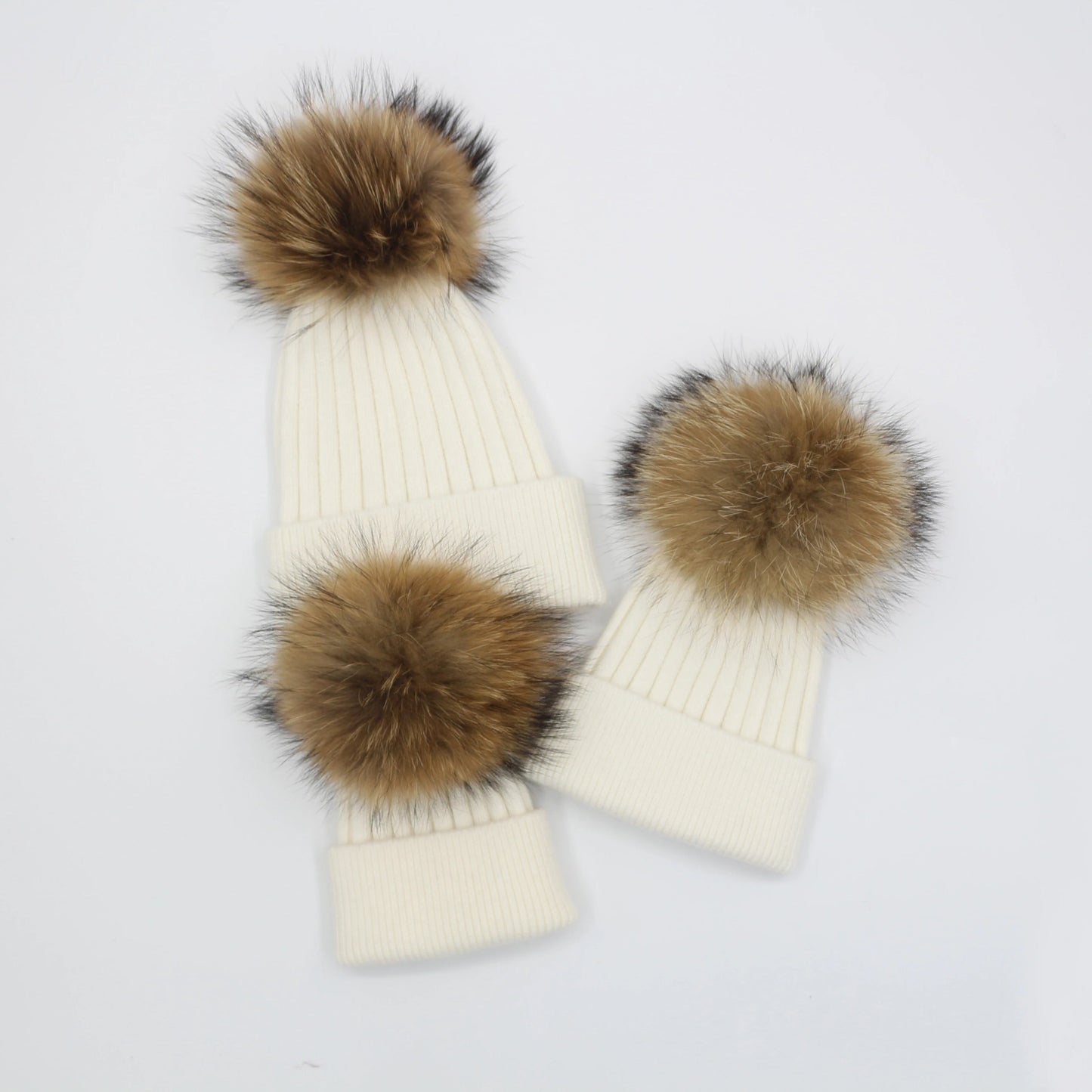 Fur Bobble Hats