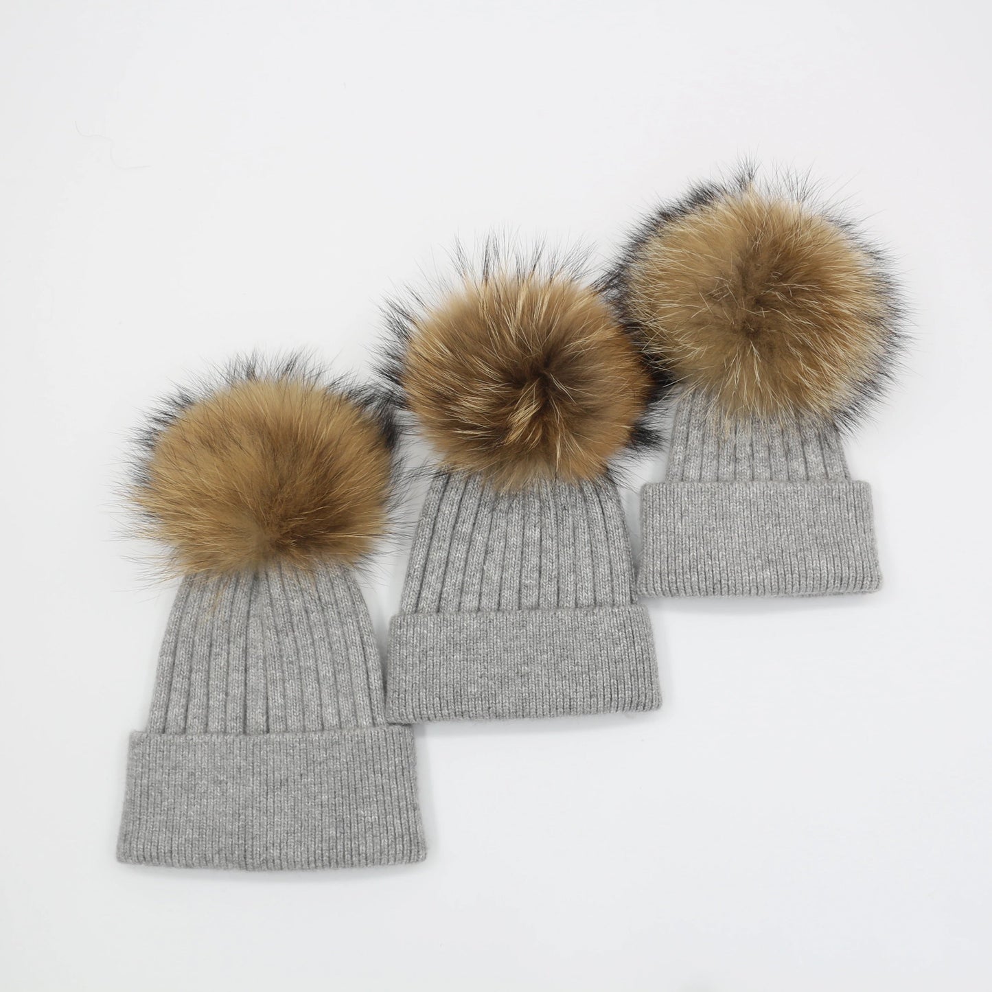 Fur Bobble Hats