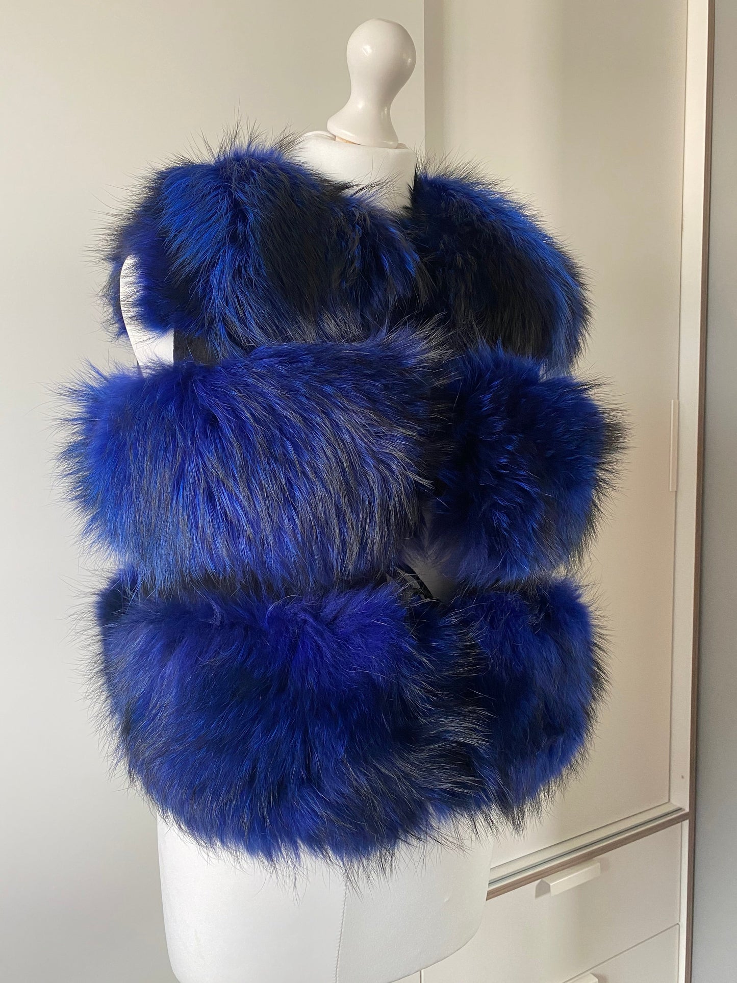 3 Row Raccoon Fur Gilet