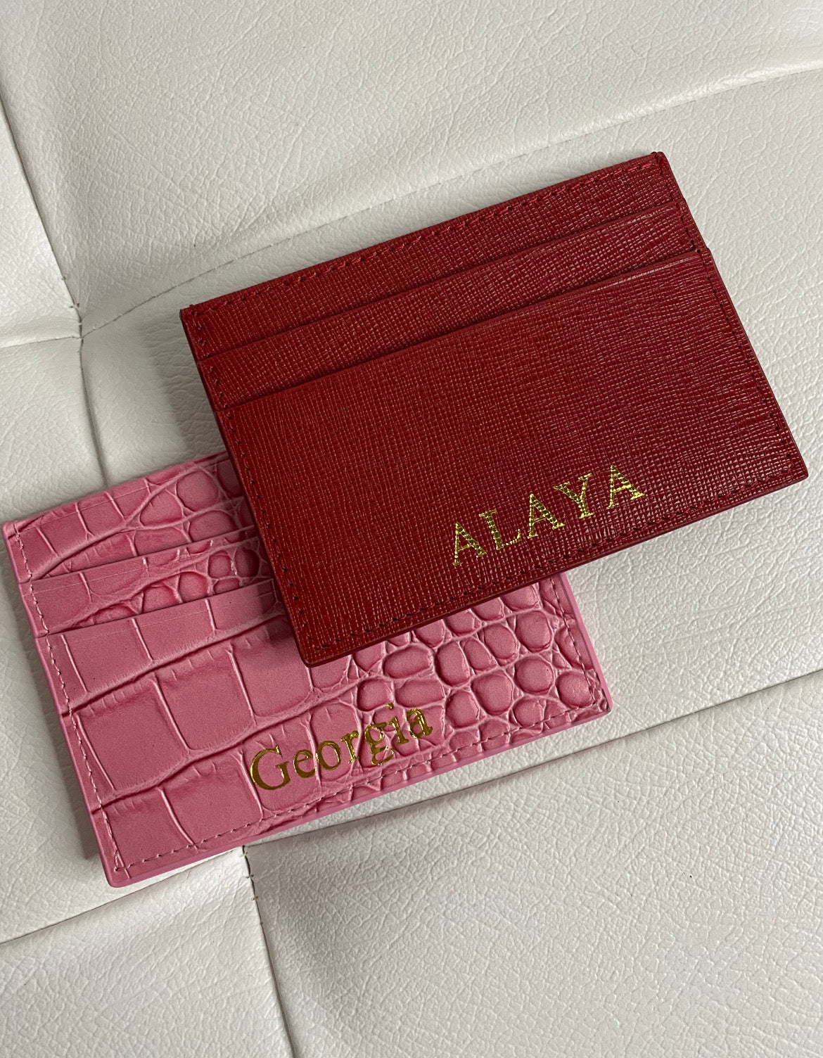 Personalised Leather Card Holder