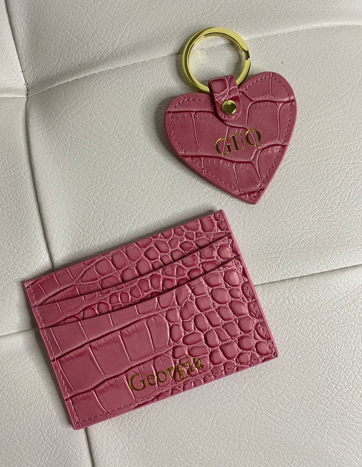 Personalised Leather Card Holder