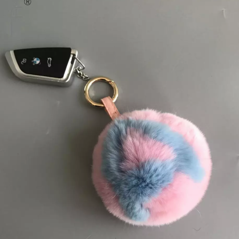 Initial Fur Keyring