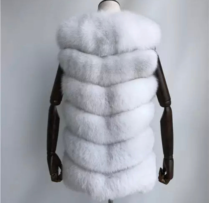 6 Row Fox Fur Gilet