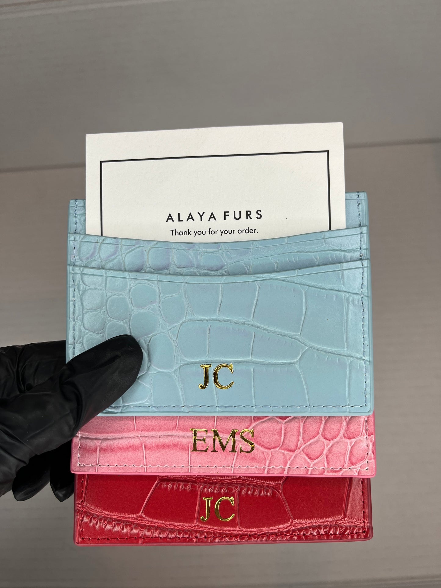 Personalised Leather Card Holder