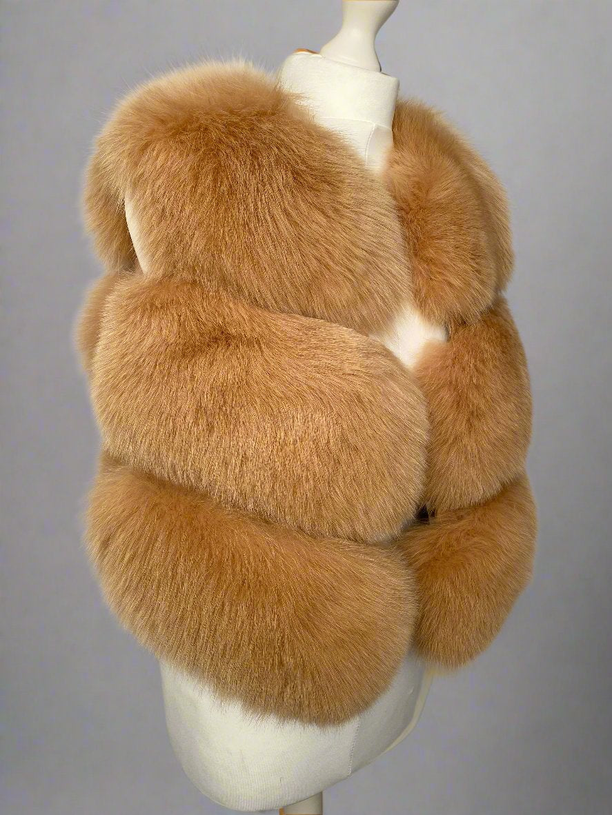 3 Row Fox Fur Gilet