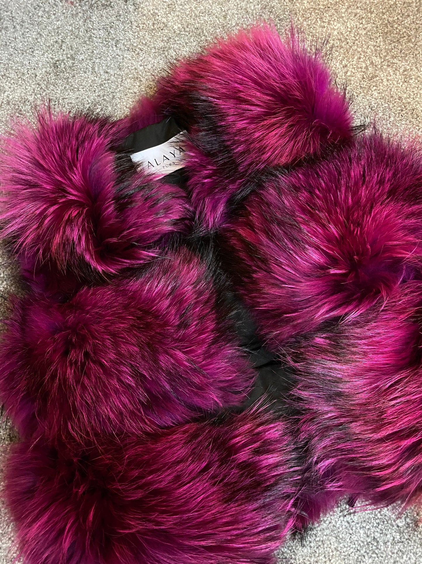 3 Row Raccoon Fur Gilet