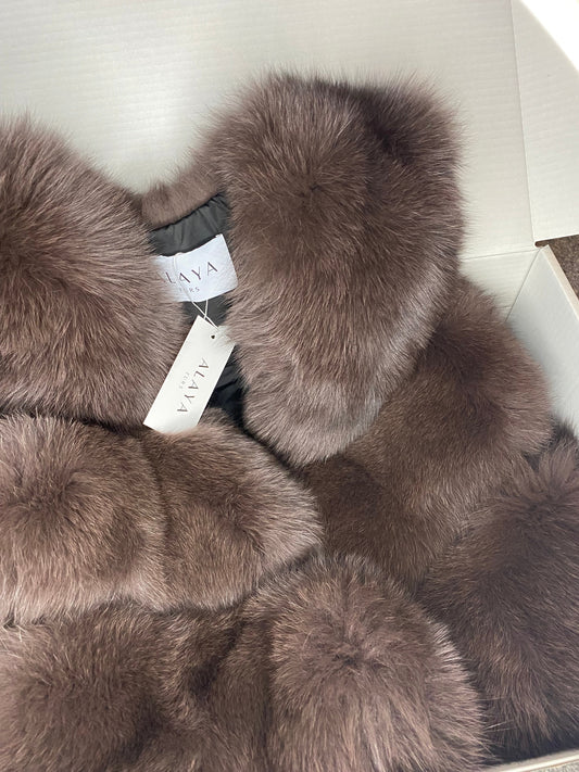 3 Row Fox Fur Gilet