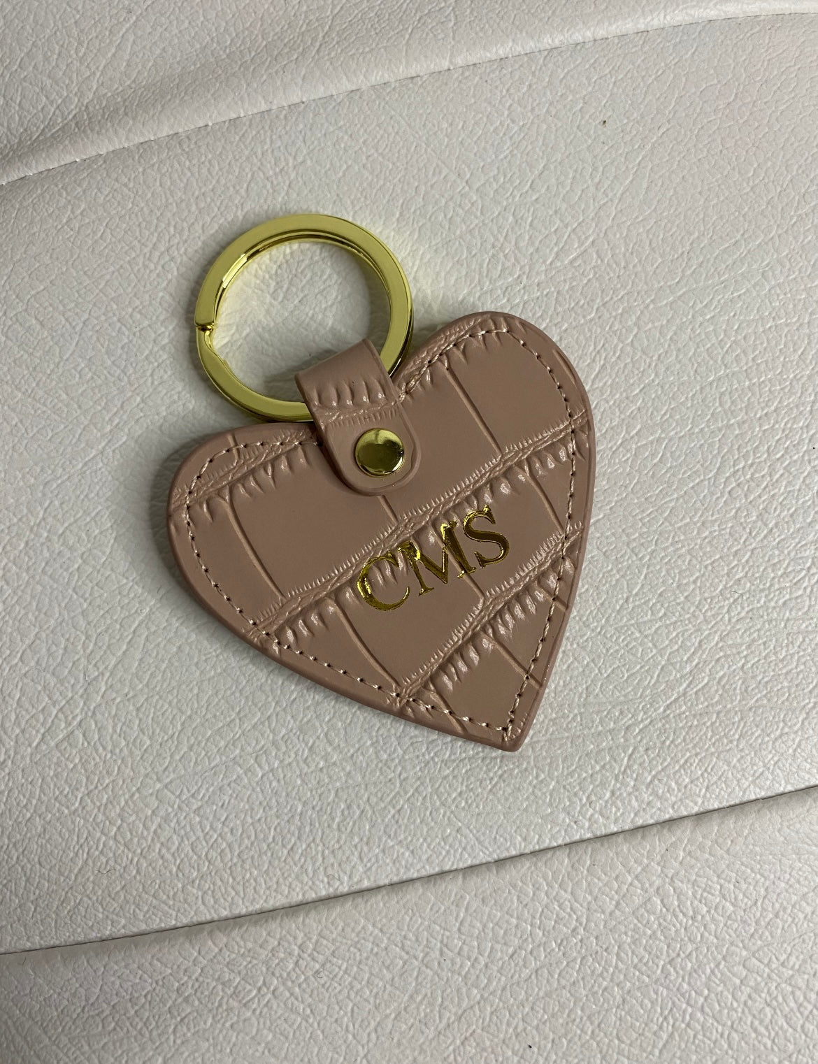 Personalised Leather Keyring