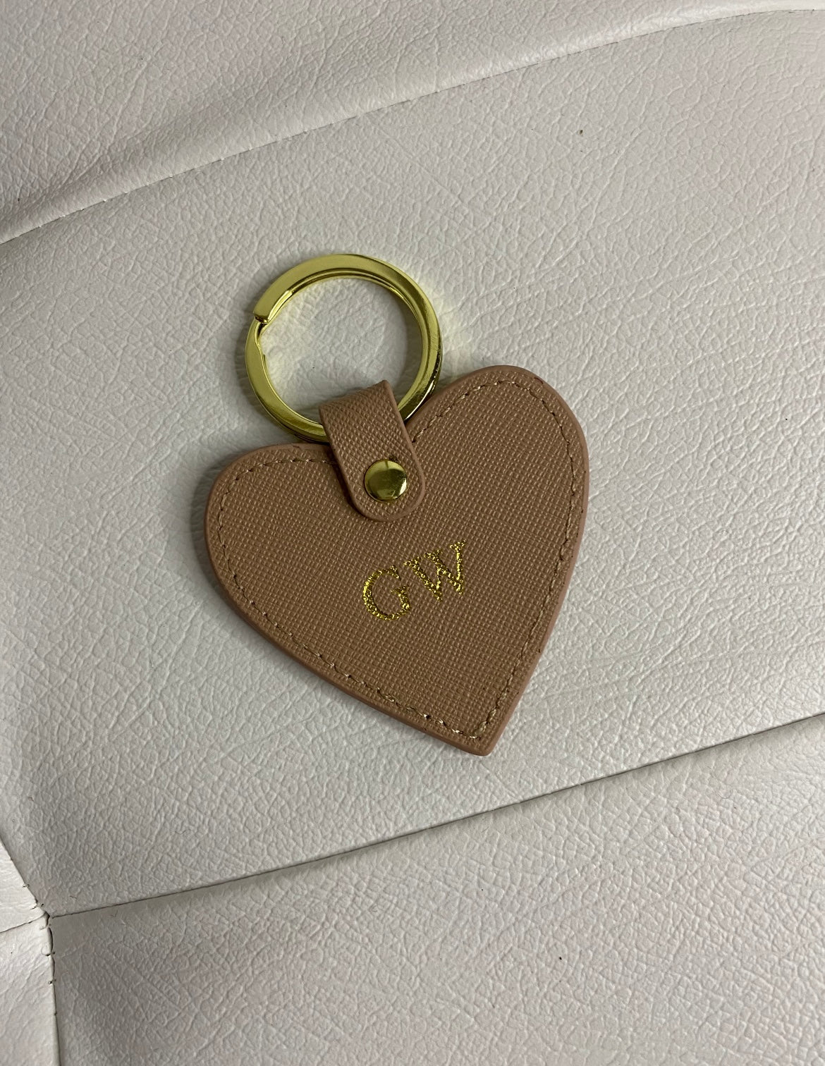 Personalised Leather Keyring