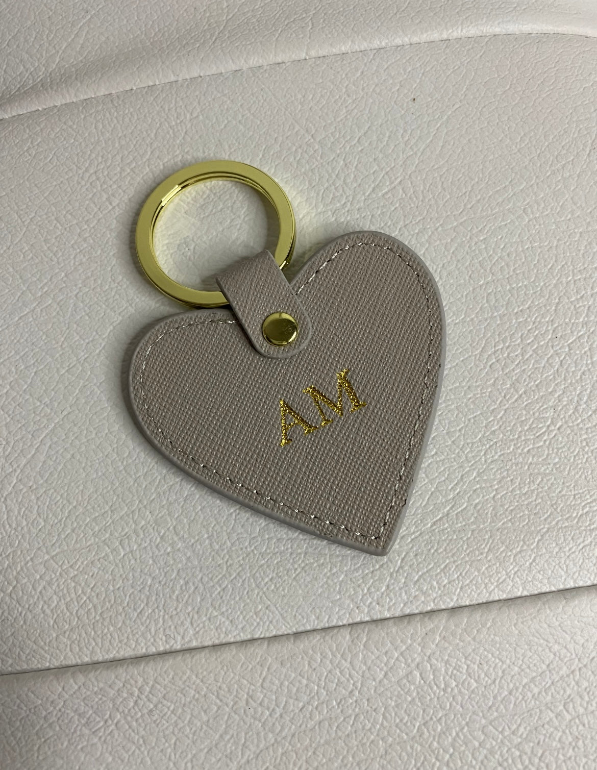 Personalised Leather Keyring