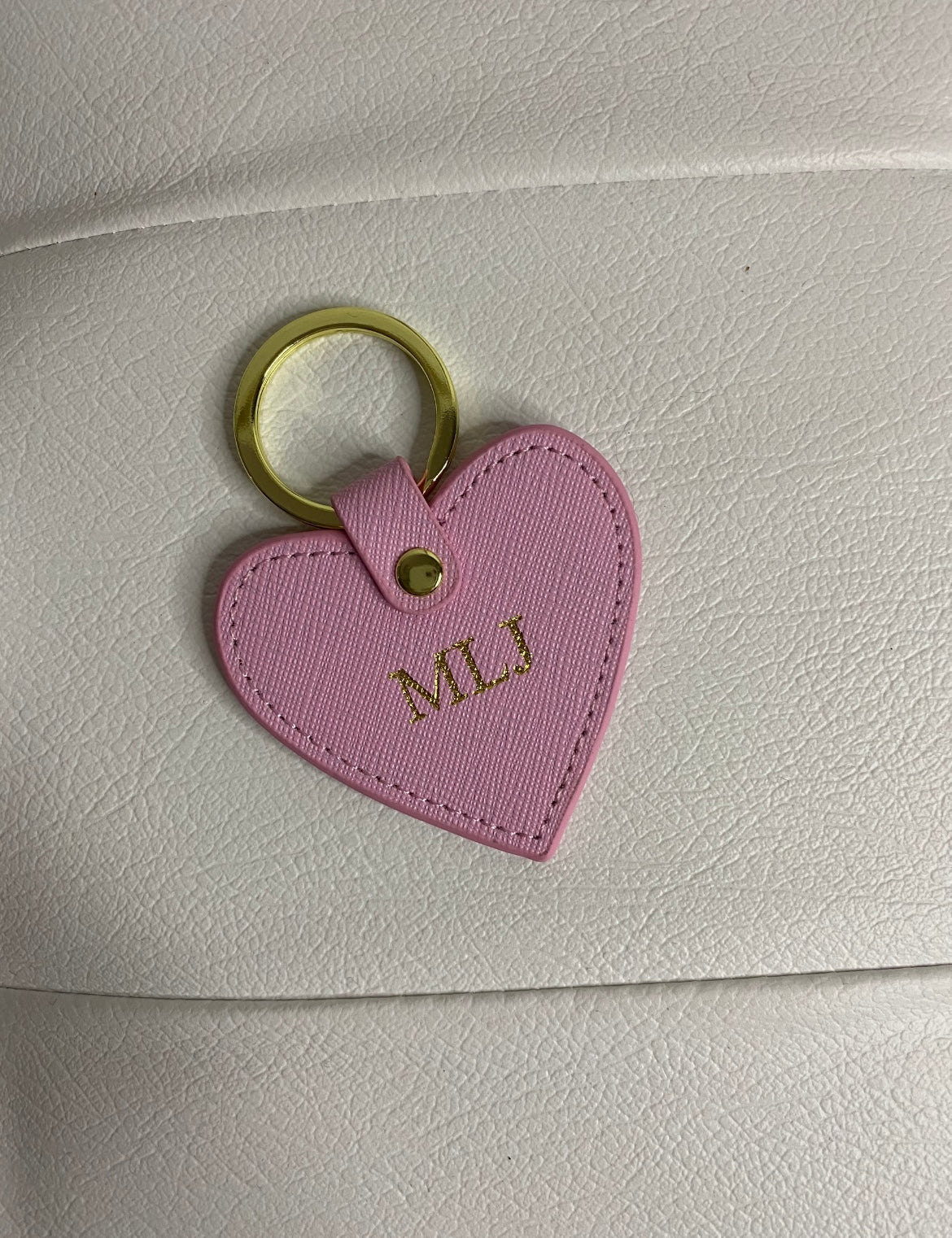 Personalised Leather Keyring