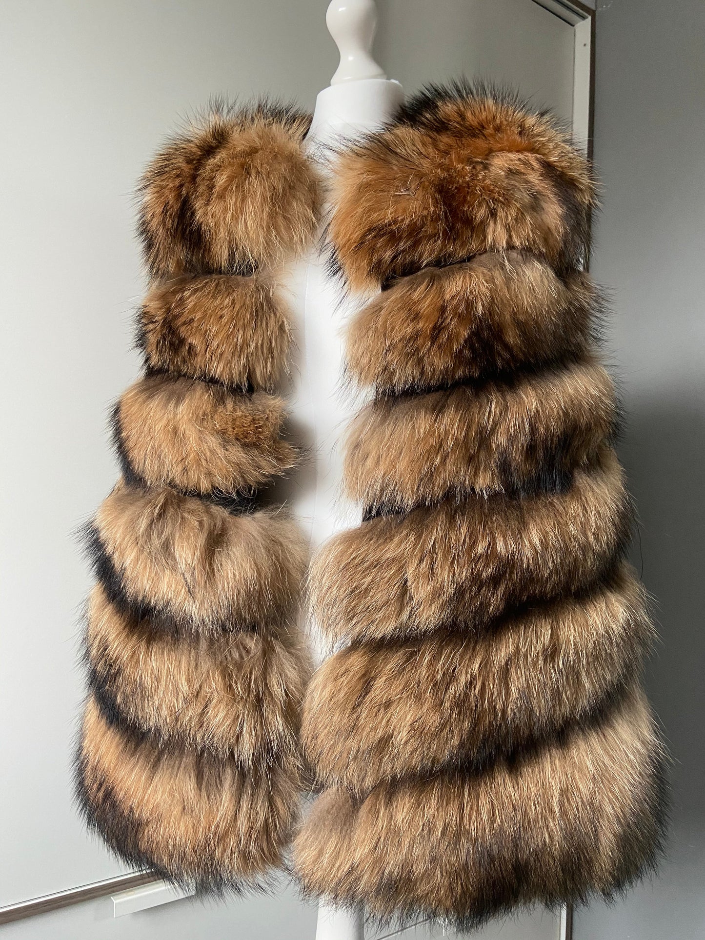 6 Row Fox Fur Gilet