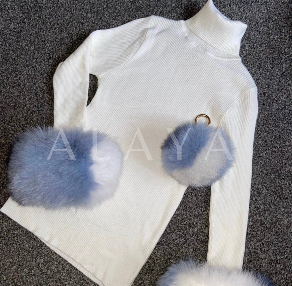 Fur Cuffed Top