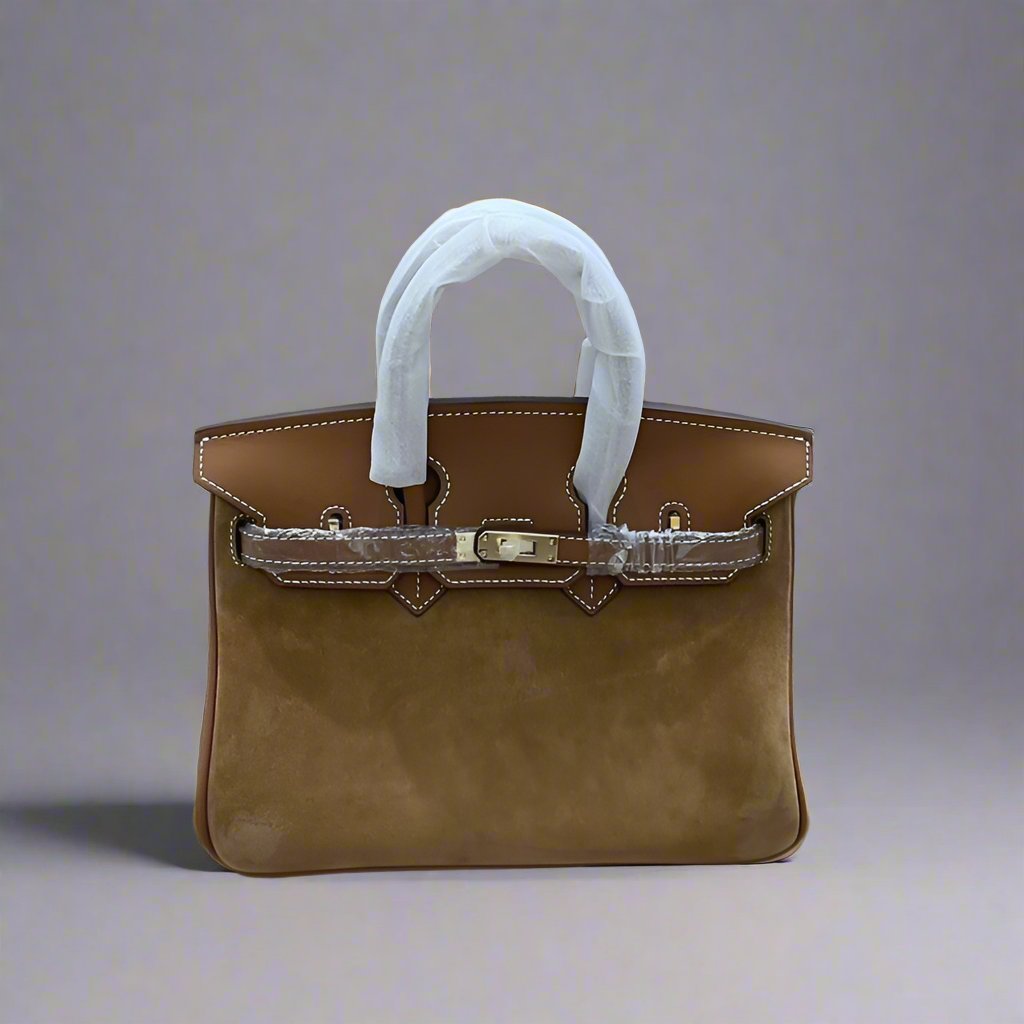 Suede Leather Handbag