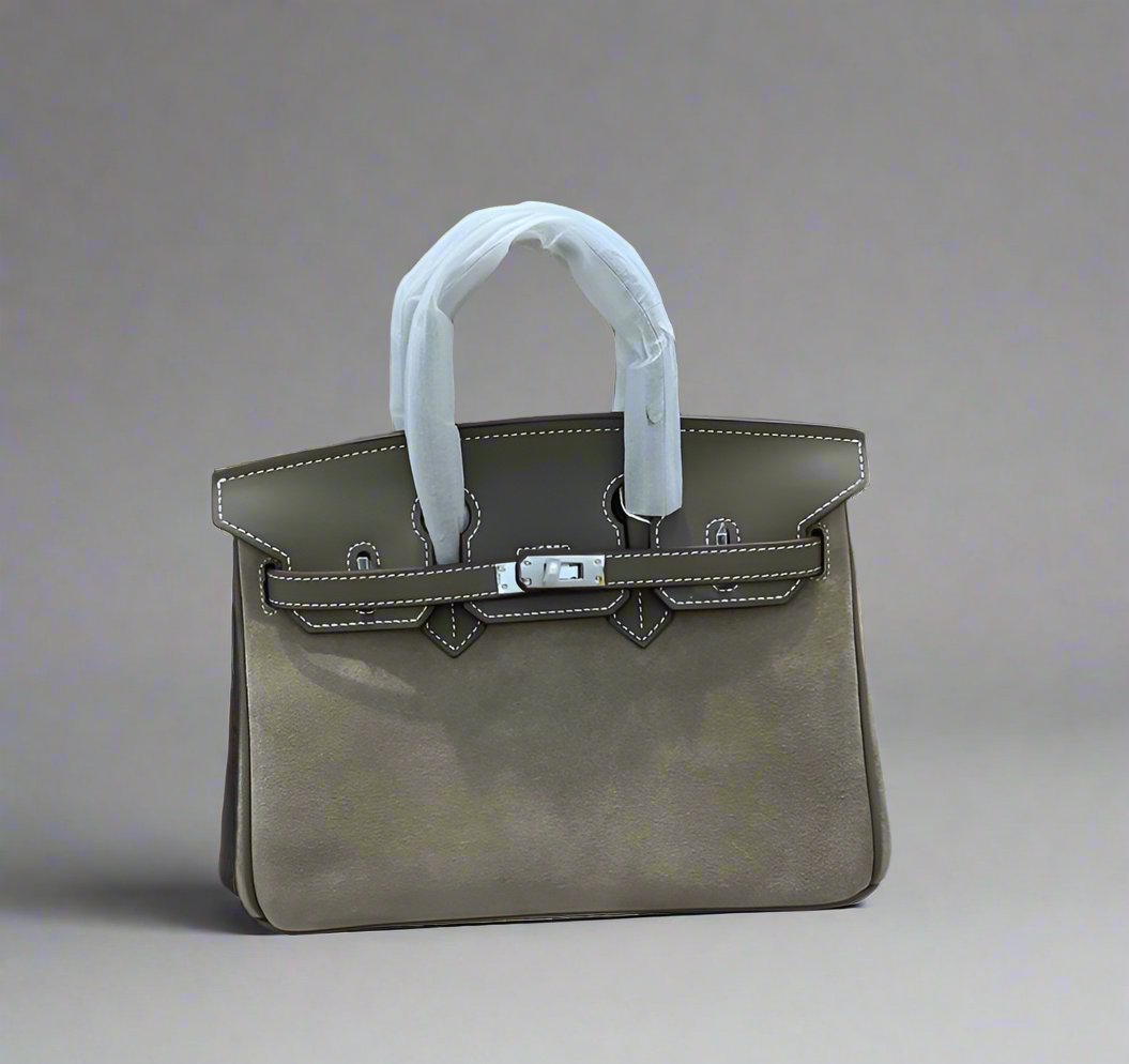 Suede Leather Handbag