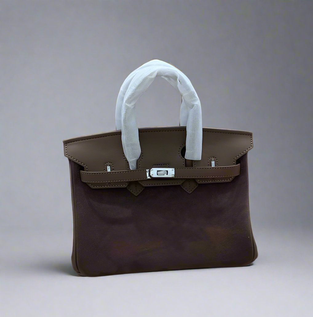 Suede Leather Handbag